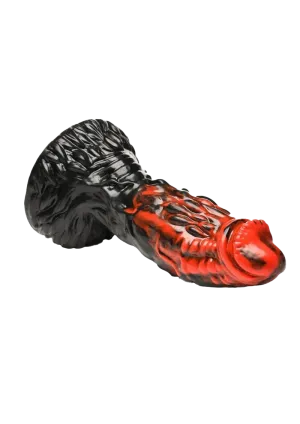 Fiery Obsidian Monster Dildo