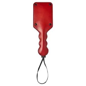 Fiery Red Vegan Leather Paddle for Playful Adventures