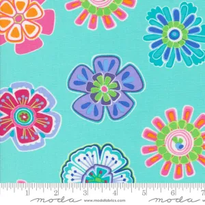 Fiesta by Me and My Sister - Aqua - 22470 23 || Moda Fabrics