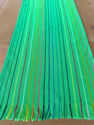 Fiesta decorations Table Runner- Lime green striped