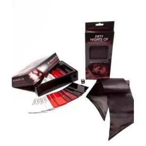 Fifty Nights Of Naughtiness Couples Sensual Foreplay Game Collection with Satin Ties