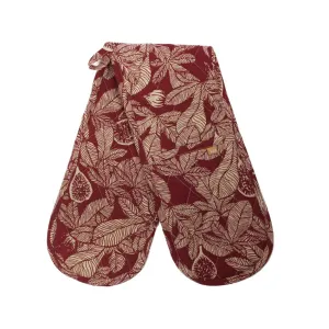 Fig Tree Double Oven Glove - Ruby