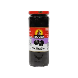 FIGARO PITTED BLACK OLIVES 212GM