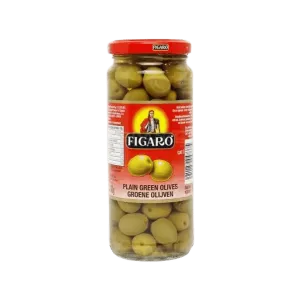 FIGARO PLAIN GREEN OLIVES GROENE OLIJVEN 340GM