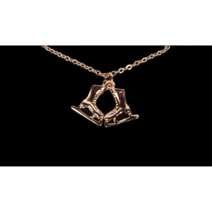 Figure Skating Jewelry 1203 Skate Jewelry Necklace - Rose Gold