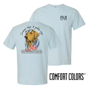 FIJI Blue Comfort Colors Retriever Tee