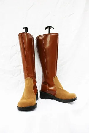 Final Fantasy 7 Aerith Cosplay Boots Brown