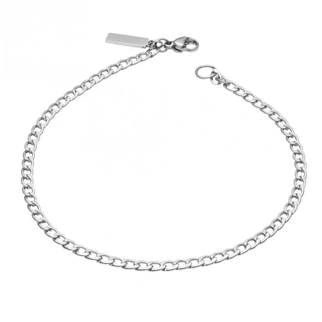 Fine Curb Chain Bracelet B5412