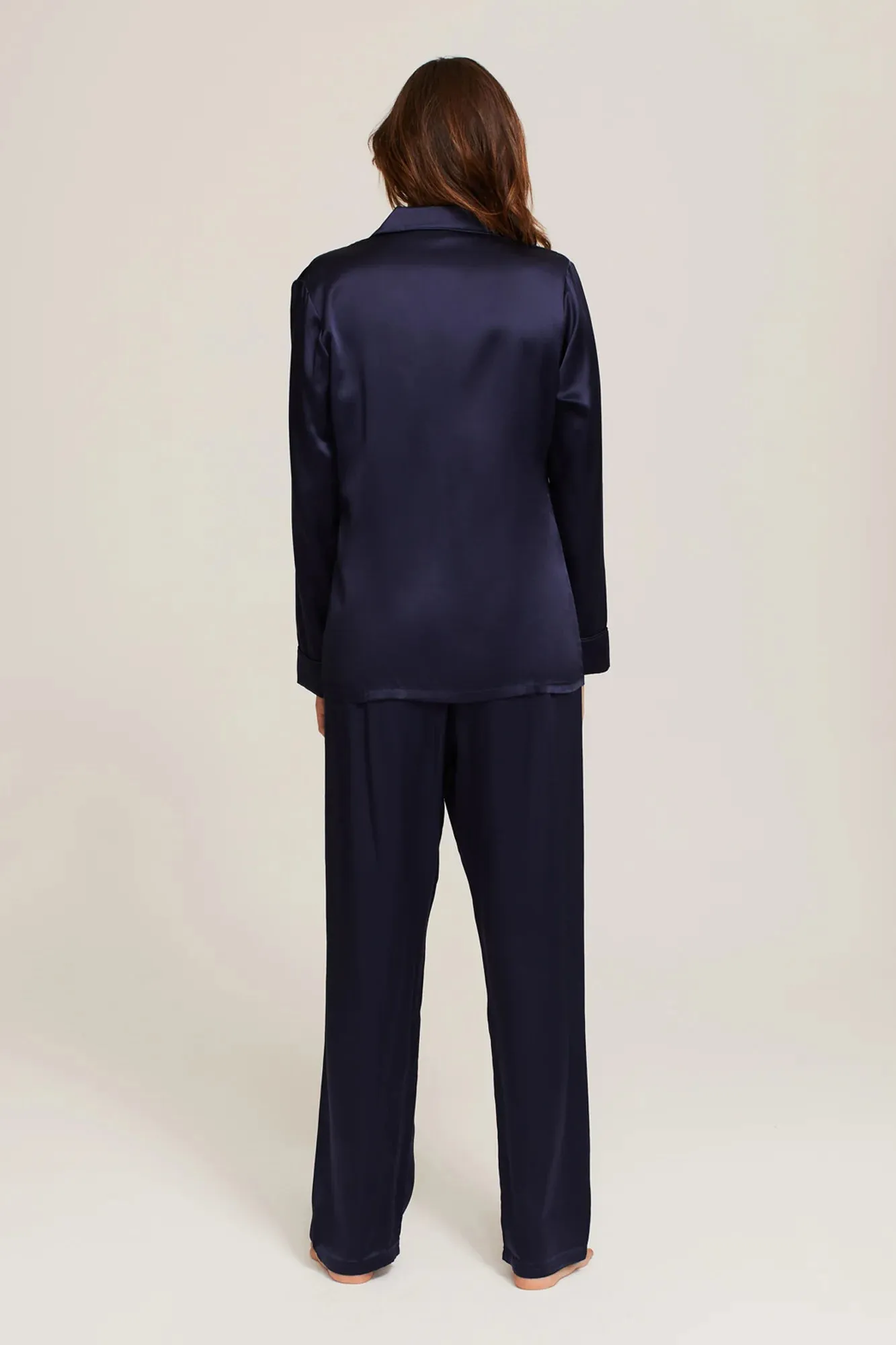 Fine Finishes Silk Pyjama Midnight