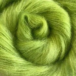 Fine Fluff Yarn - Lime Semi Solid