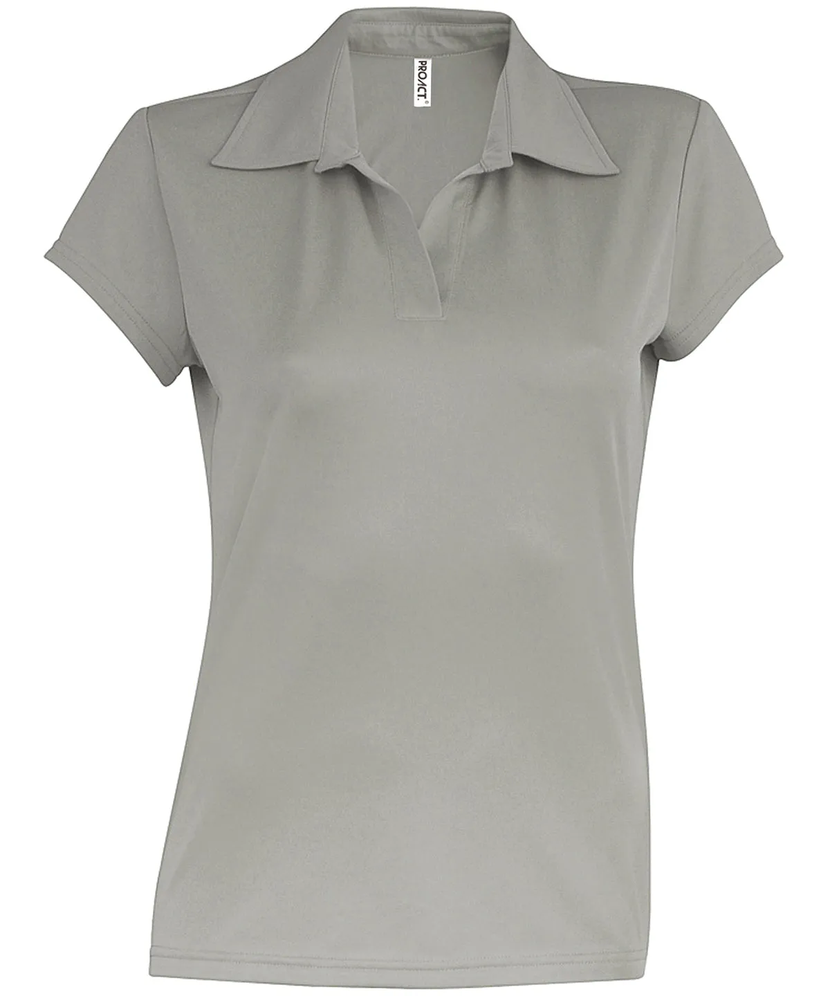 Fine Grey - Ladies' short-sleeved polo shirt