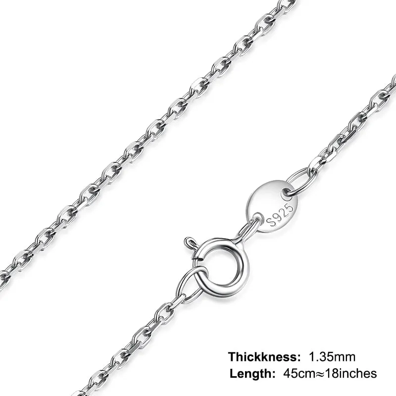 Fine Jewelry Star Chain Necklace for Women in 925 Sterling Silver