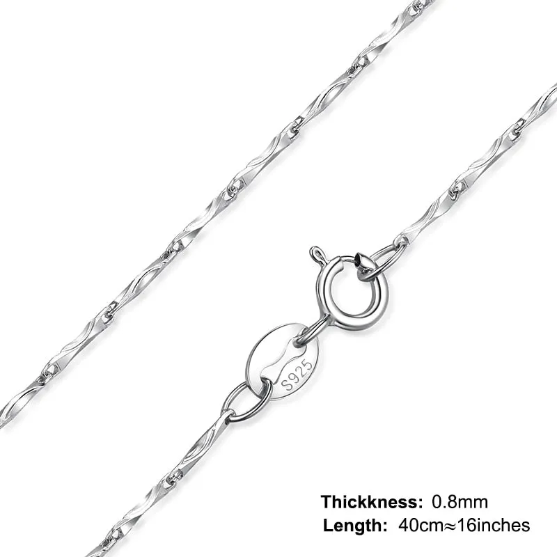 Fine Jewelry Star Chain Necklace for Women in 925 Sterling Silver