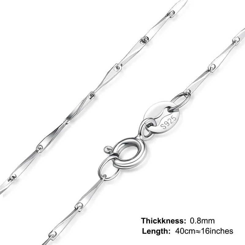 Fine Jewelry Star Chain Necklace for Women in 925 Sterling Silver