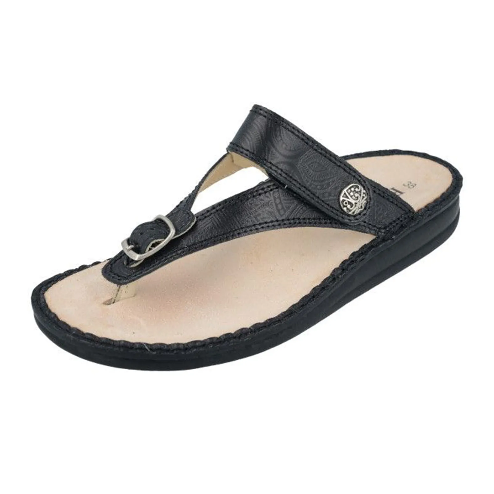 Finn Comfort Alexandria Sandal (Women) - Schwarz Arabesque