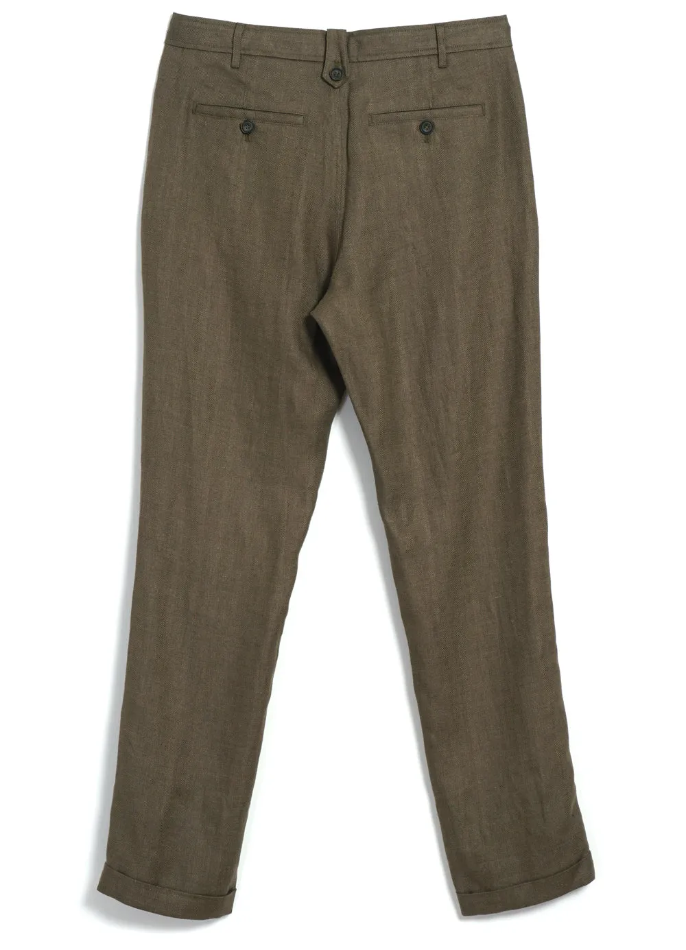 FINN | Regular Fit Trousers | Khaki Linen