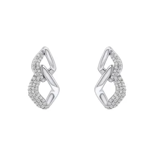 Fiorelli Sterling Silver Clear Cubic Zirconia Earrings E6454C