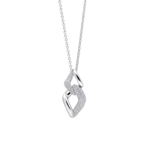 Fiorelli Sterling Silver Clear Cubic Zirconia Pendant P5433C