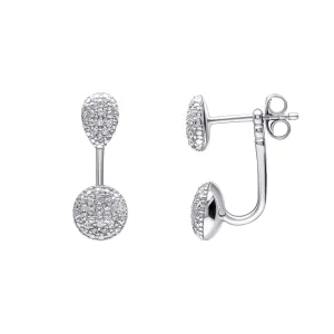 Fiorelli Sterling Silver White Cubic Zirconia Earrings E6463C