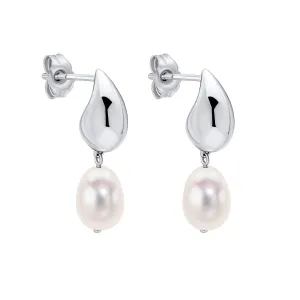 Fiorelli Sterling Silver White Freshwater Pearl Earrings E6503W