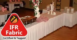 Fire Retardant Table Skirt