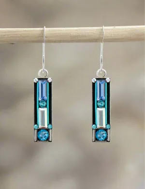 Firefly Jewelry Architectural Rectangle Earring- 7621ICE