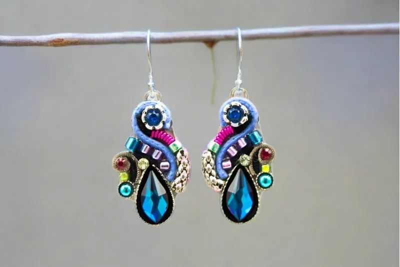 Firefly Jewelry Earrings- Bermuda Blue Lilly Organic