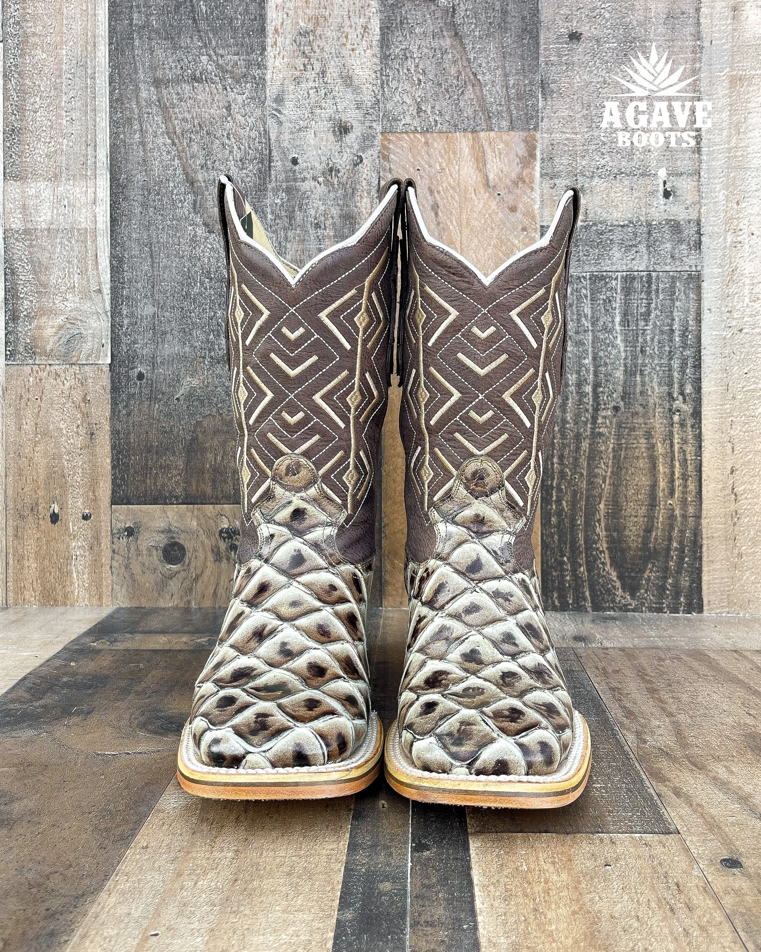 FISH BASS ORIX | MEN SQUARE TOE WESTERN COWBOY BOOTS