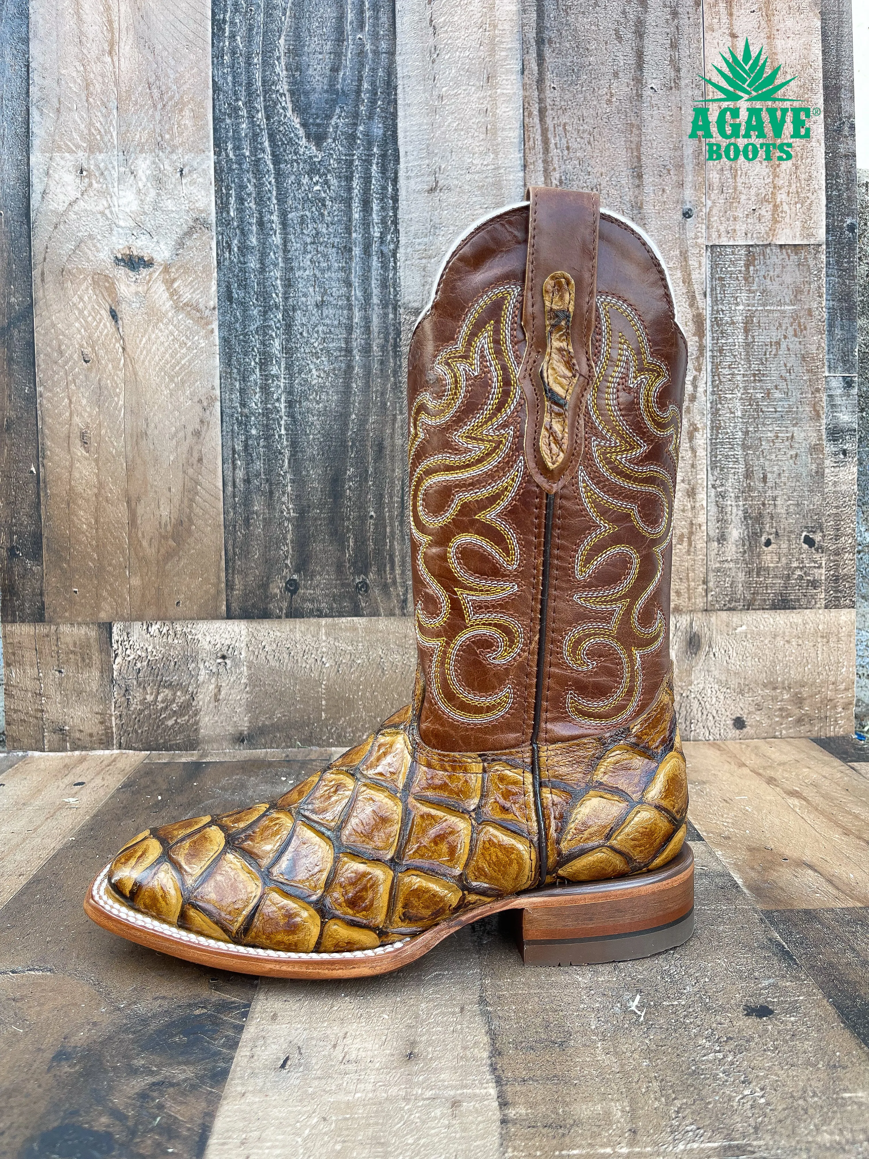 FISH HONEY | MEN SQUARE TOE WESTERN COWBOY BOOTS