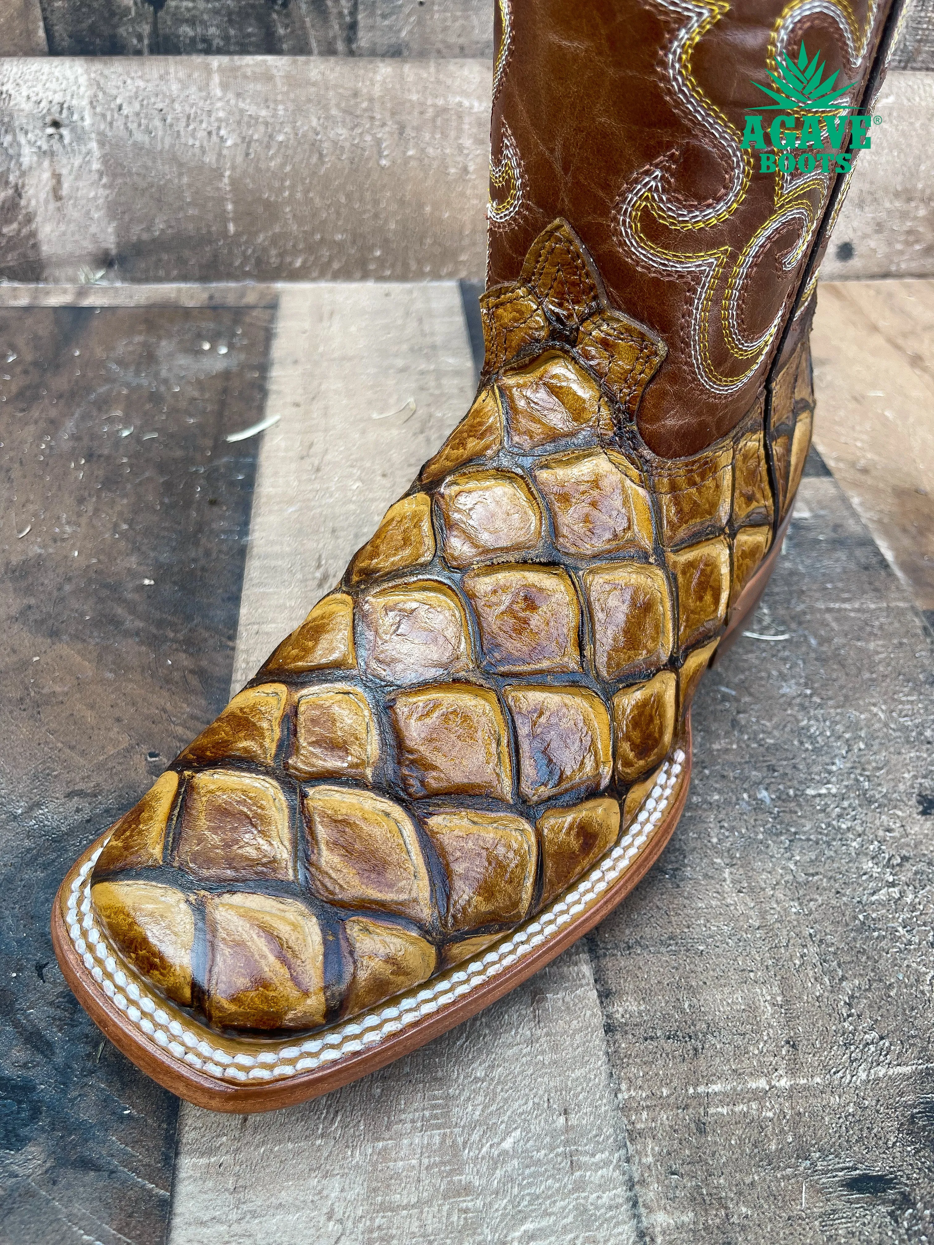 FISH HONEY | MEN SQUARE TOE WESTERN COWBOY BOOTS