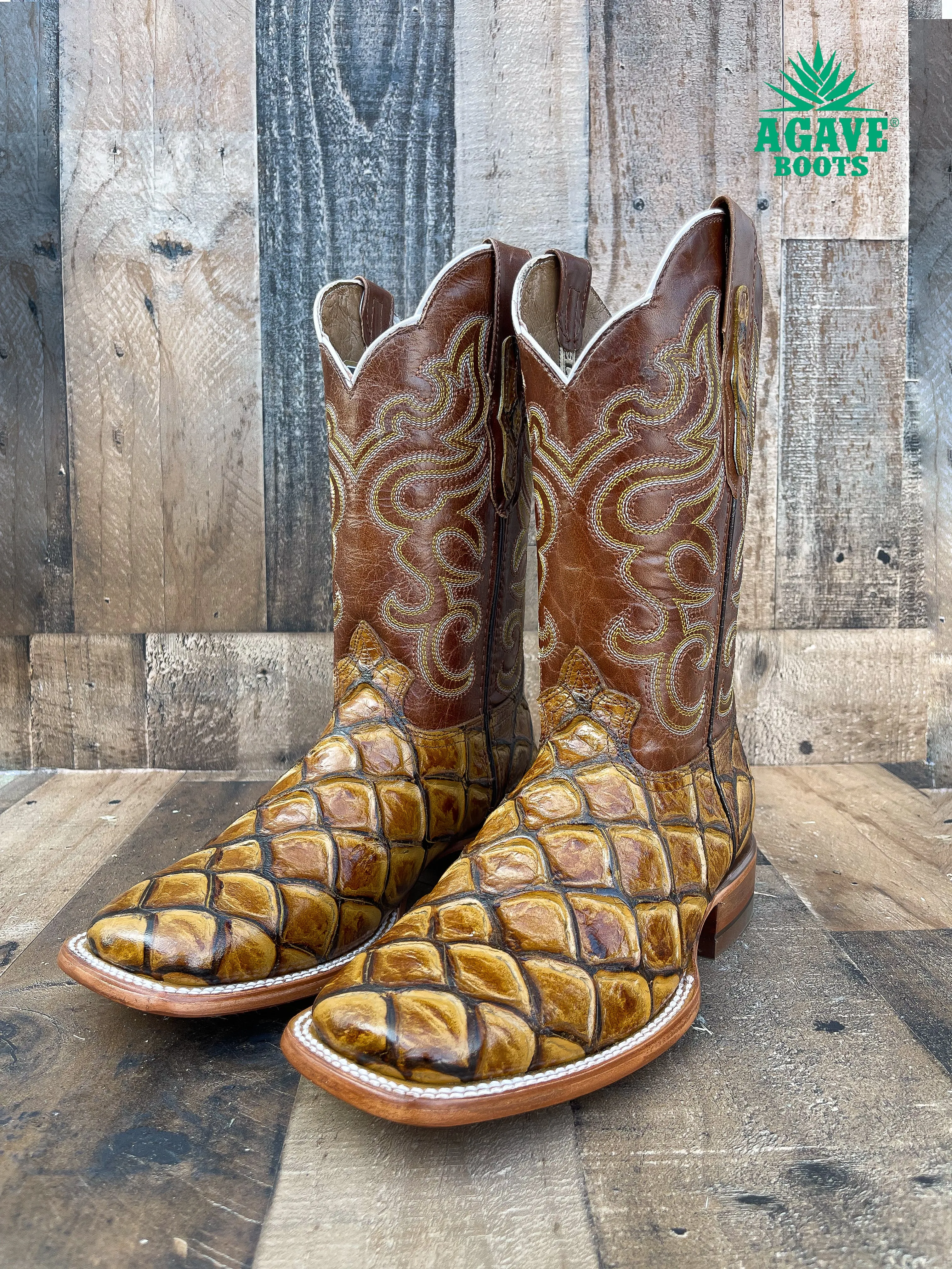 FISH HONEY | MEN SQUARE TOE WESTERN COWBOY BOOTS