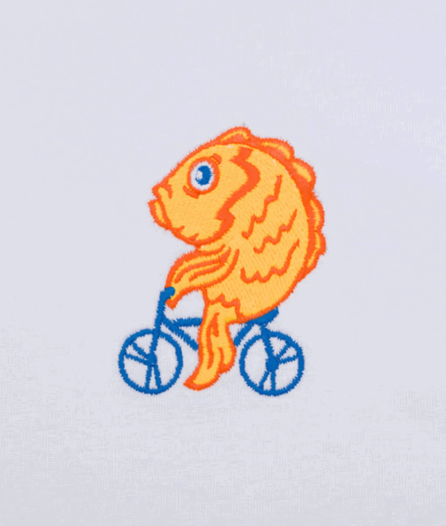 Fish On A Bike Tee - White