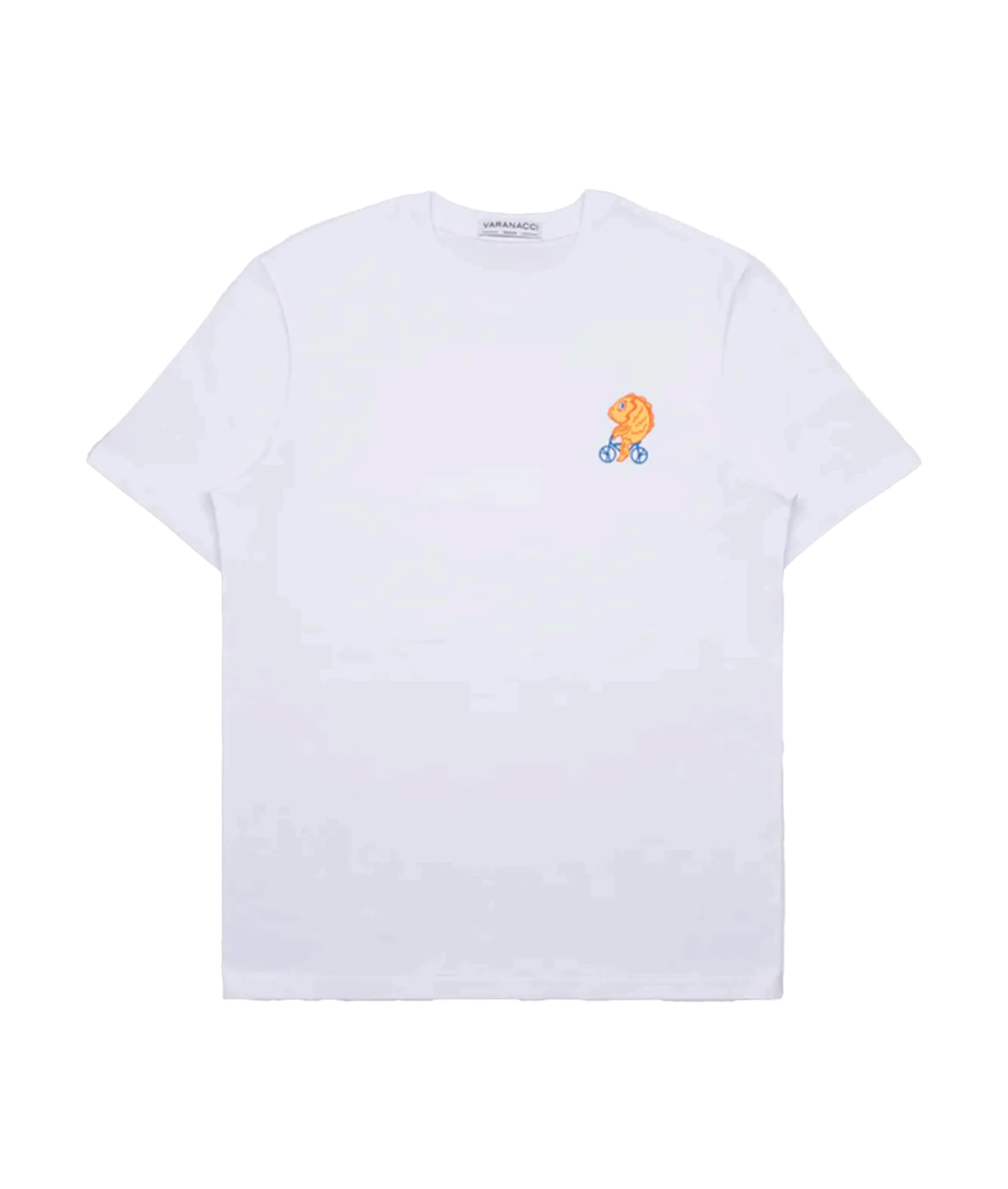 Fish On A Bike Tee - White