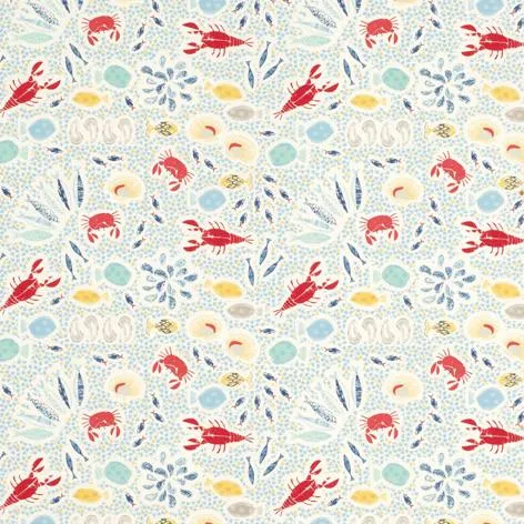 Fish Print Seaspray Fabric