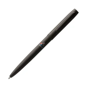 Fisher Space Pen Cap-O-Matic Ballpoint Pen in Matte Black with Artemis Logo