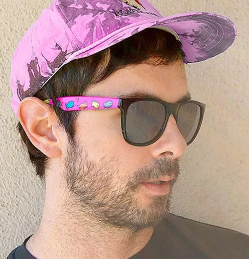 FISHWAY Pink Mens Sunglasses