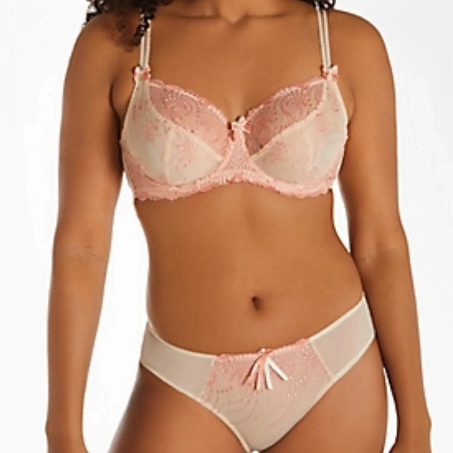 Fit Fully Yours Nicole Tanga Panty, Ivory Cream Sunset