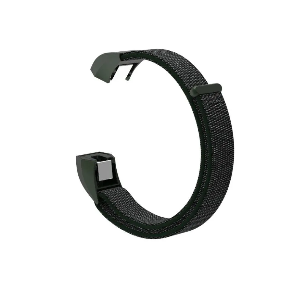 Fitbit Ace velcro closure flexible watch strap - Army Green