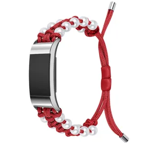 Fitbit Charge 2 stylish orb nylon watch strap - Red