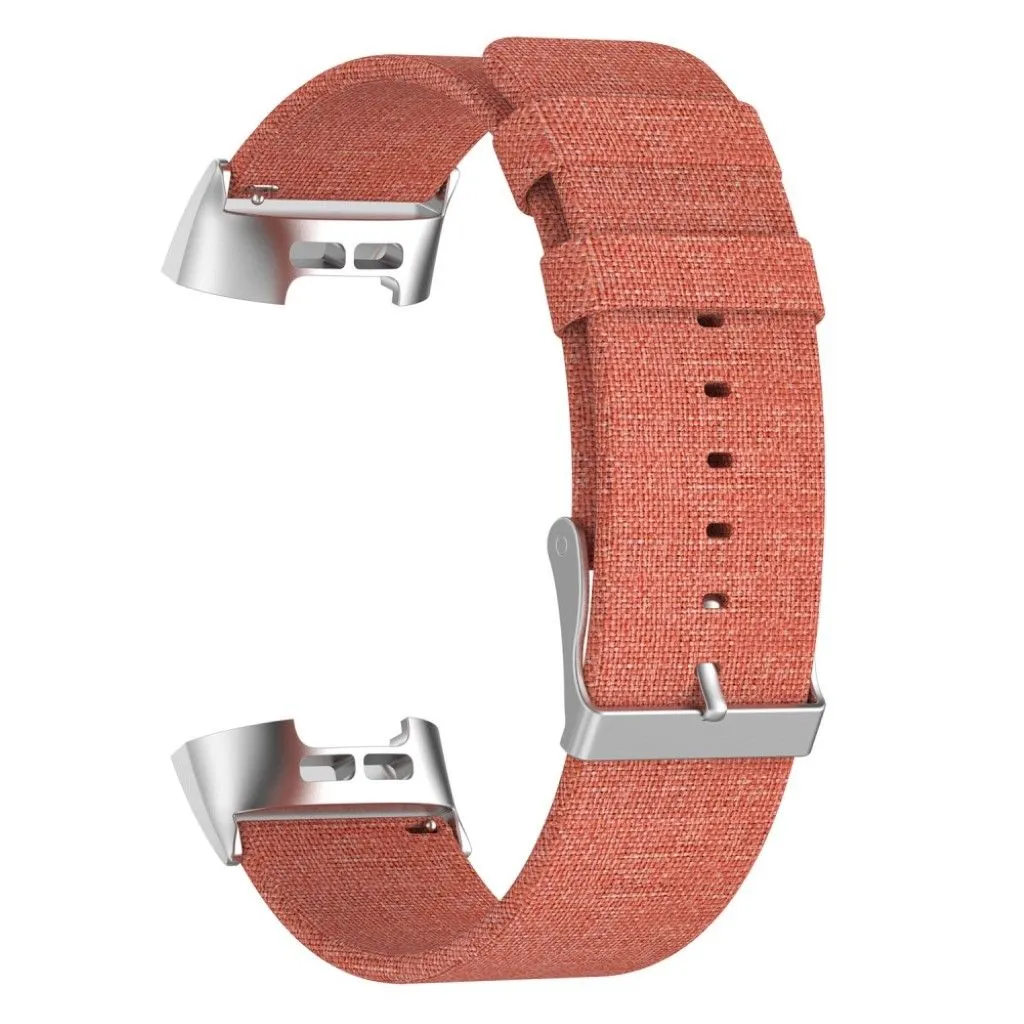 Fitbit Charge 3 stylish canvas watch band - Orange