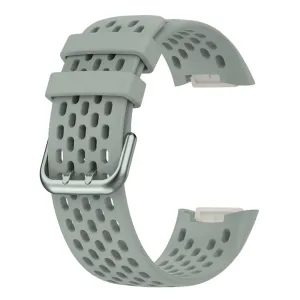 Fitbit Charge 5 silicone breathable watch strap - Grey