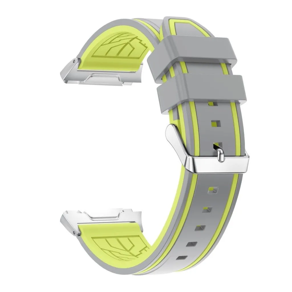 Fitbit Ionic two-tone adjustable silicone sport watchband - Grey / Yellow