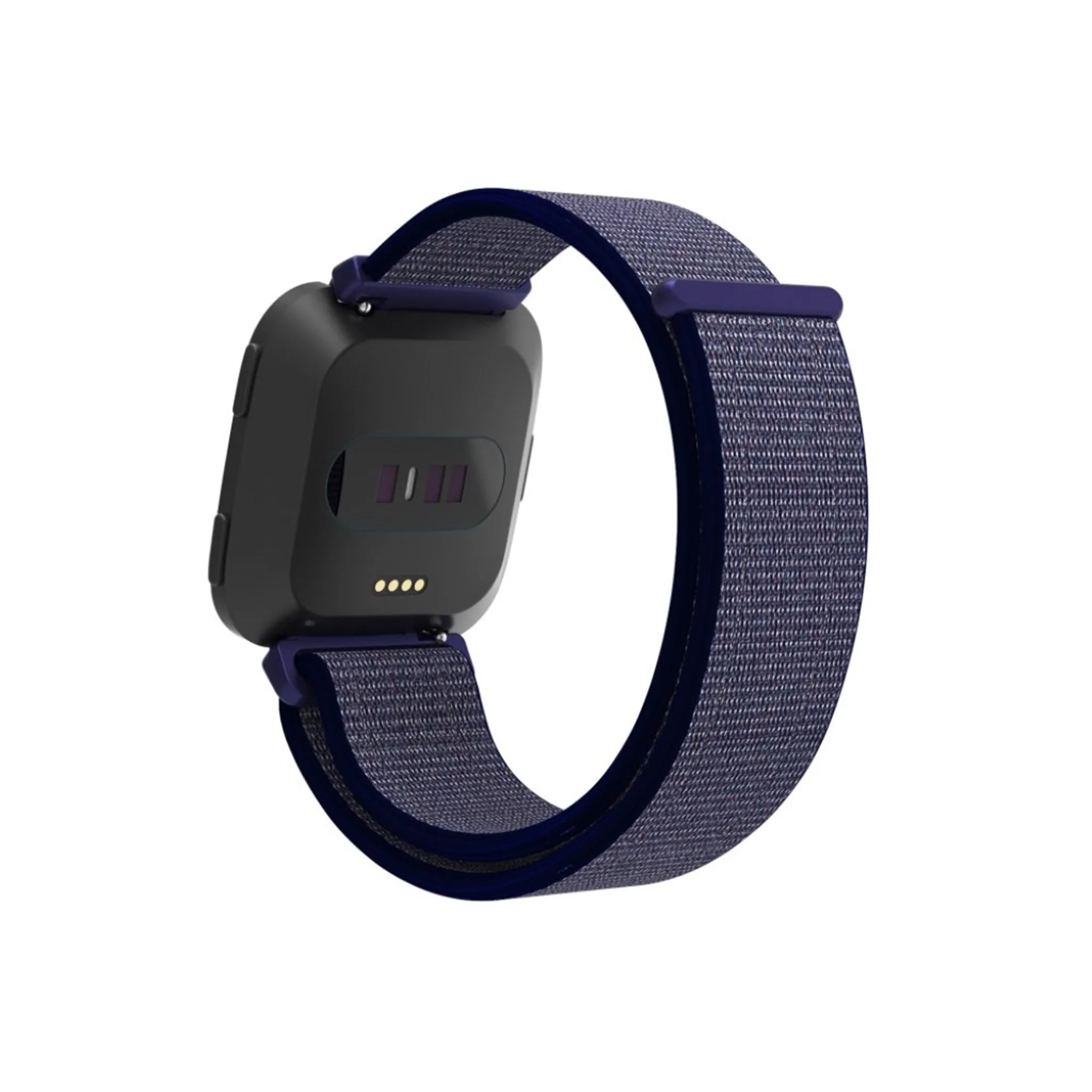 Fitbit Versa velcro closure flexible watchband - Midnight Blue