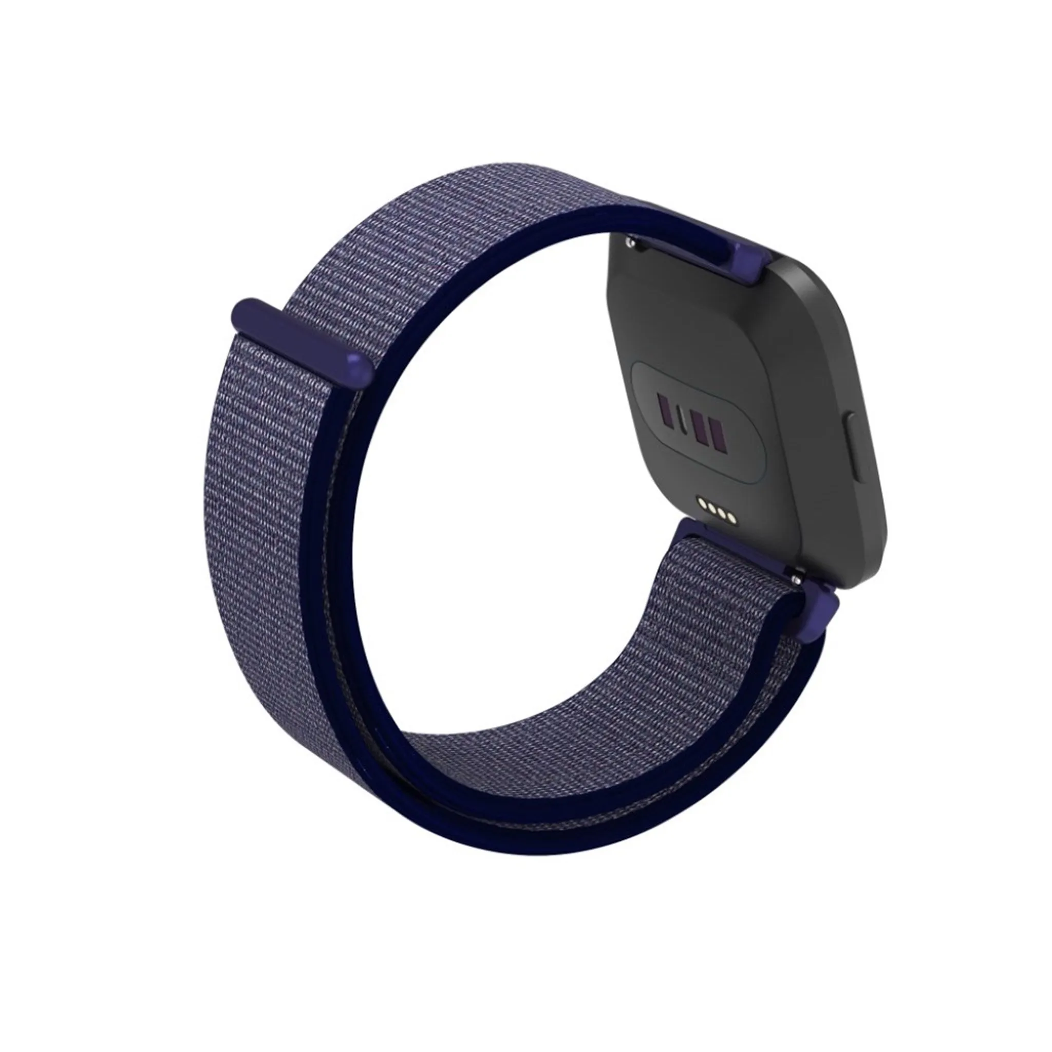 Fitbit Versa velcro closure flexible watchband - Midnight Blue