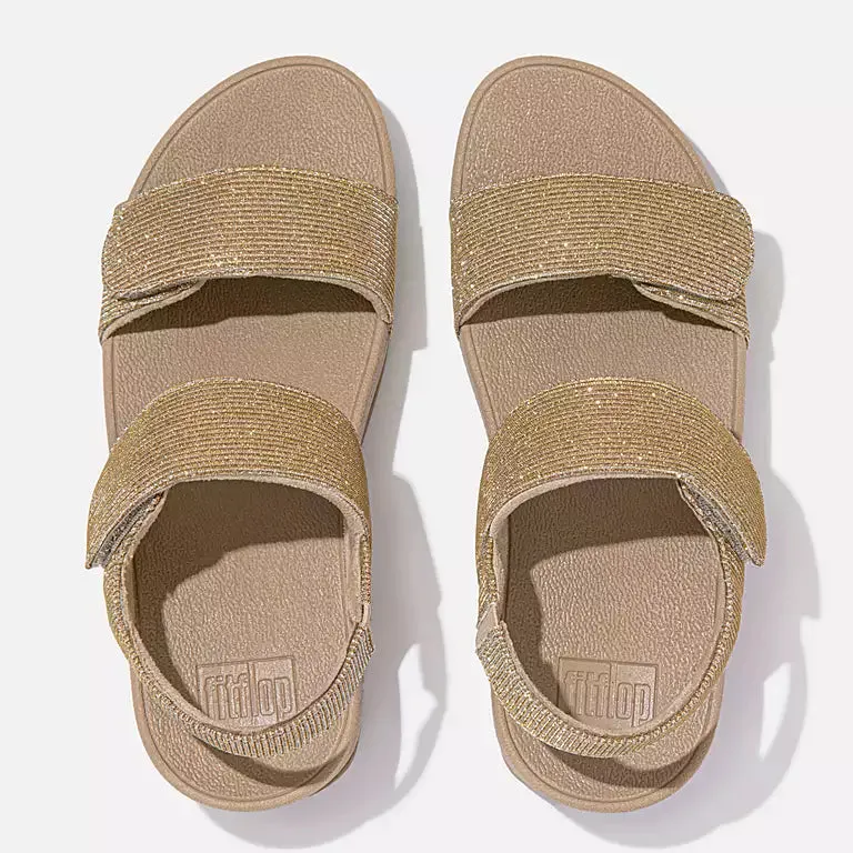 FITFLOP | SANDALIAS MUJER | LULU SHIMMERLUX TOE POST SANDALS LATTE | BEIGE