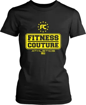 Fitness Couture Athletics Logo T-shirt Design... Workout, Gym Day or just out running errands...