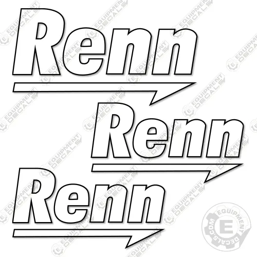 Fits Renn Decal Kit Trailer Logos