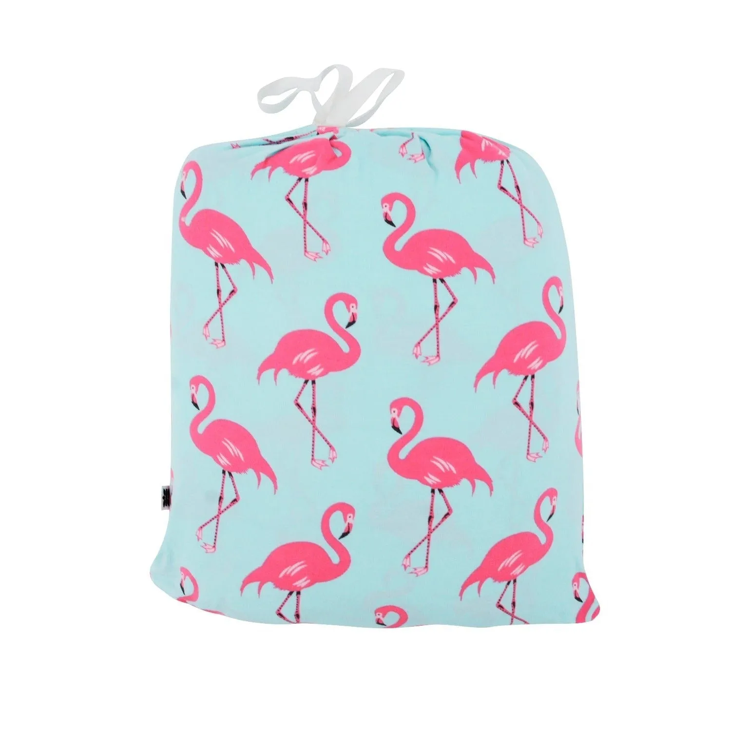 Fitted Sheet Twin - Flamingo Aqua