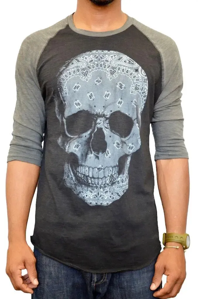 Five Crown Bandana Skull Baseball T-Shirt