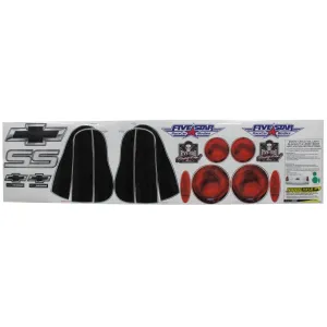 Five Star Tail Only Graphics Kit - 01-03 (Except Downforce) & Advanced Composite Flange-Fit Chevrolet Monte Carlo